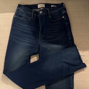 Frame Denim Women's Mid Wash Straight Jeans